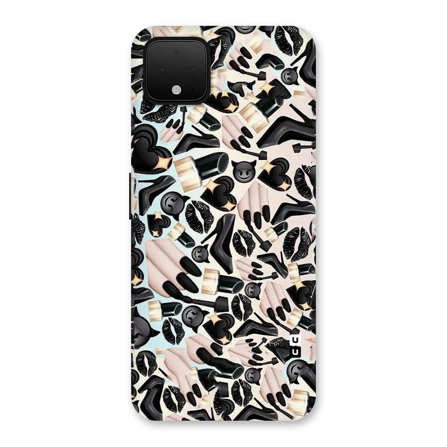 All Black Love Back Case for Google Pixel 4 XL