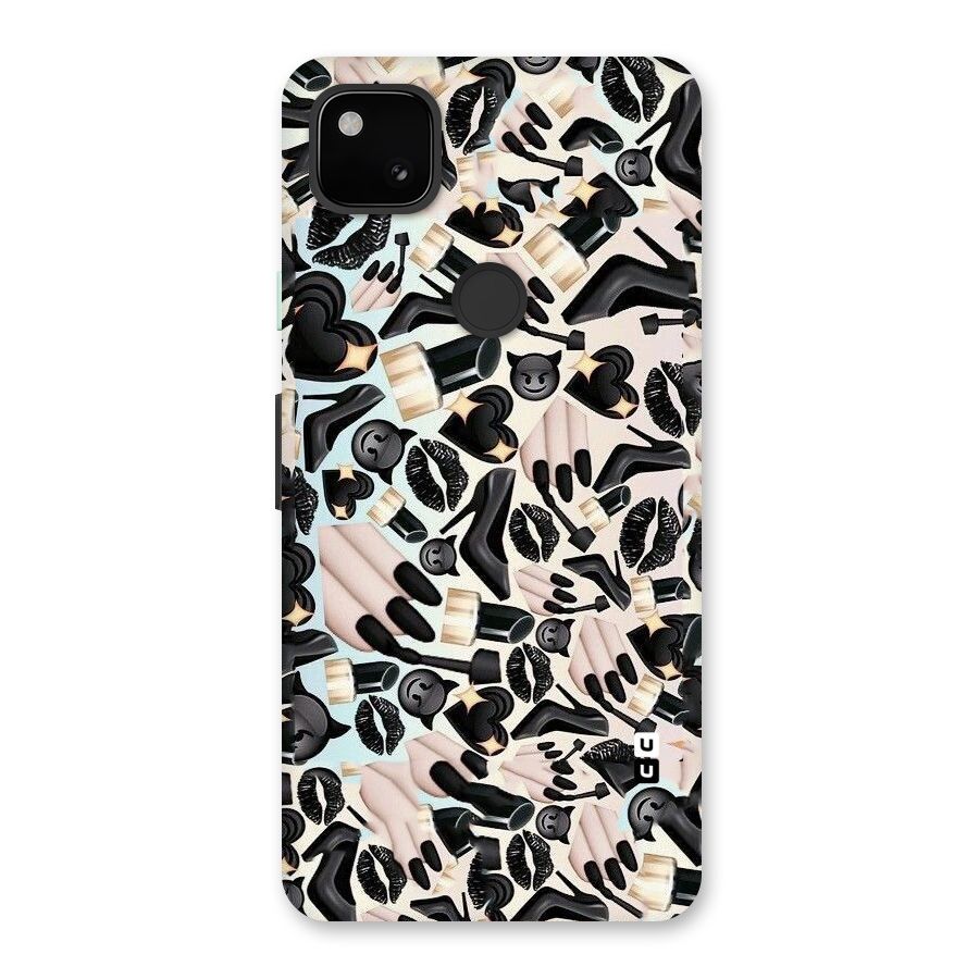 All Black Love Back Case for Google Pixel 4a
