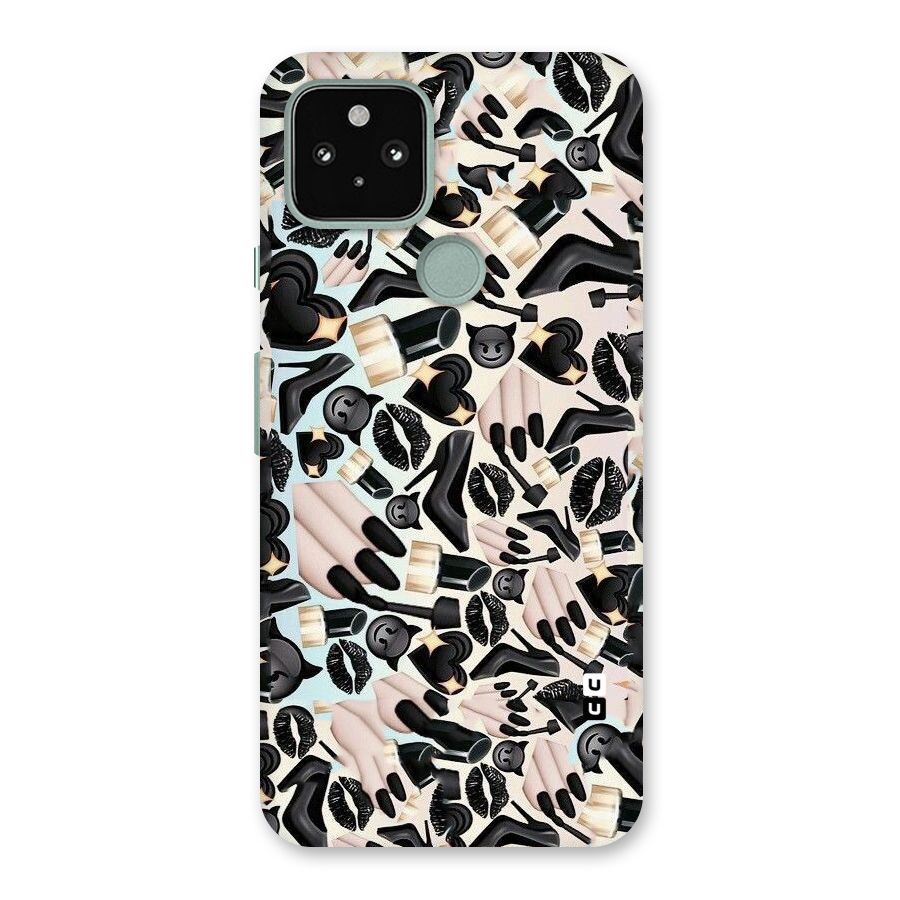 All Black Love Back Case for Google Pixel 5