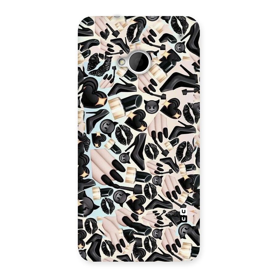 All Black Love Back Case for HTC One M7