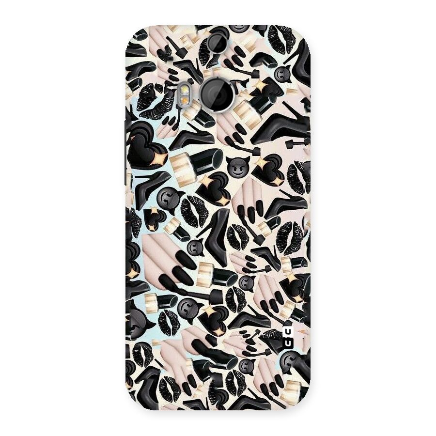 All Black Love Back Case for HTC One M8