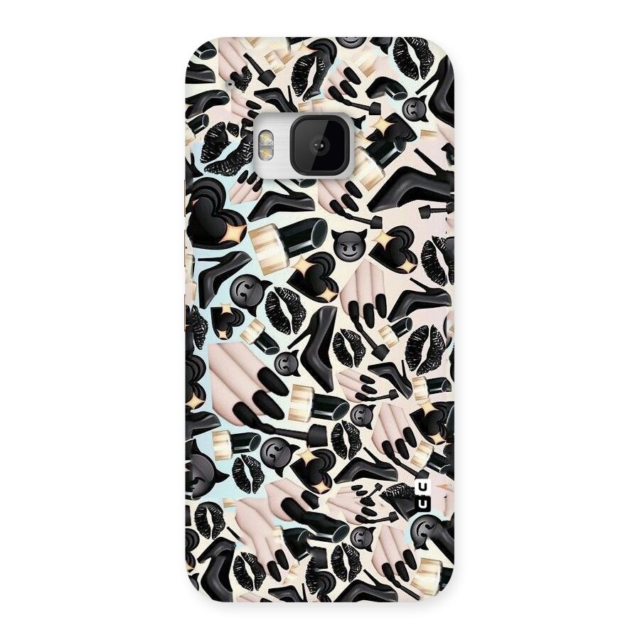 All Black Love Back Case for HTC One M9