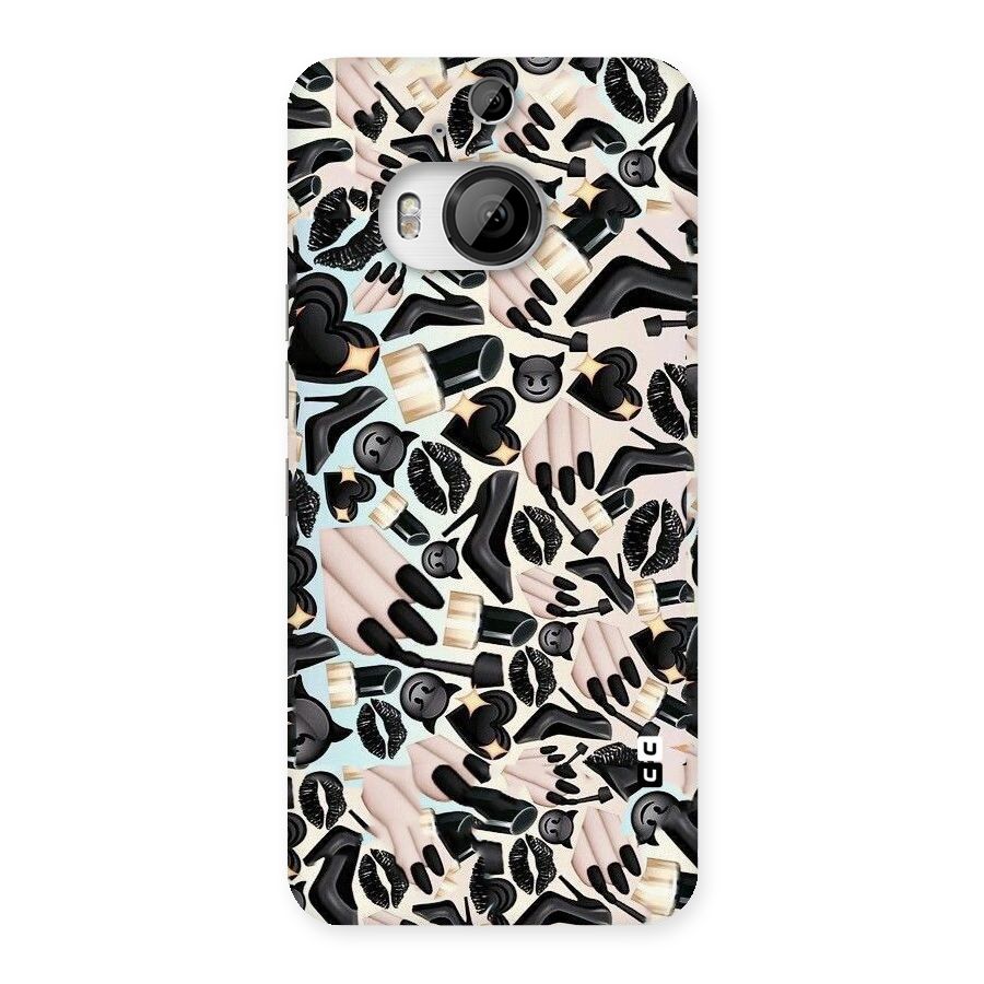 All Black Love Back Case for HTC One M9 Plus