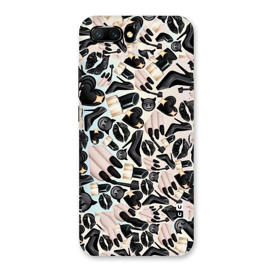 All Black Love Back Case for Honor 10