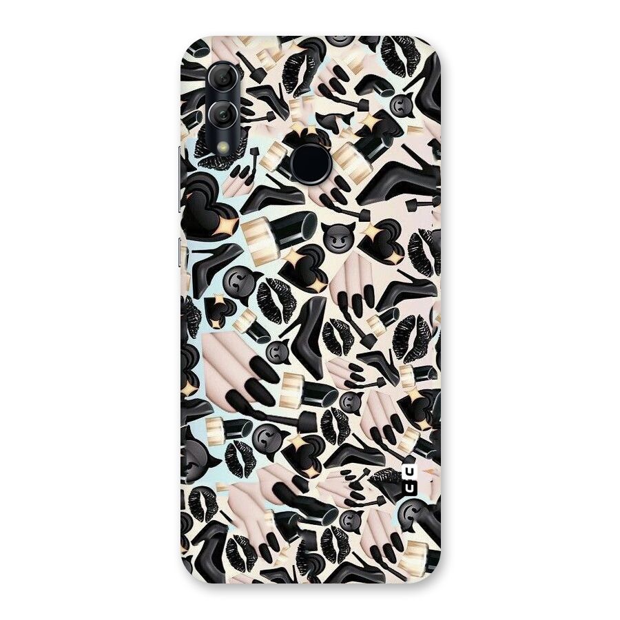 All Black Love Back Case for Honor 10 Lite