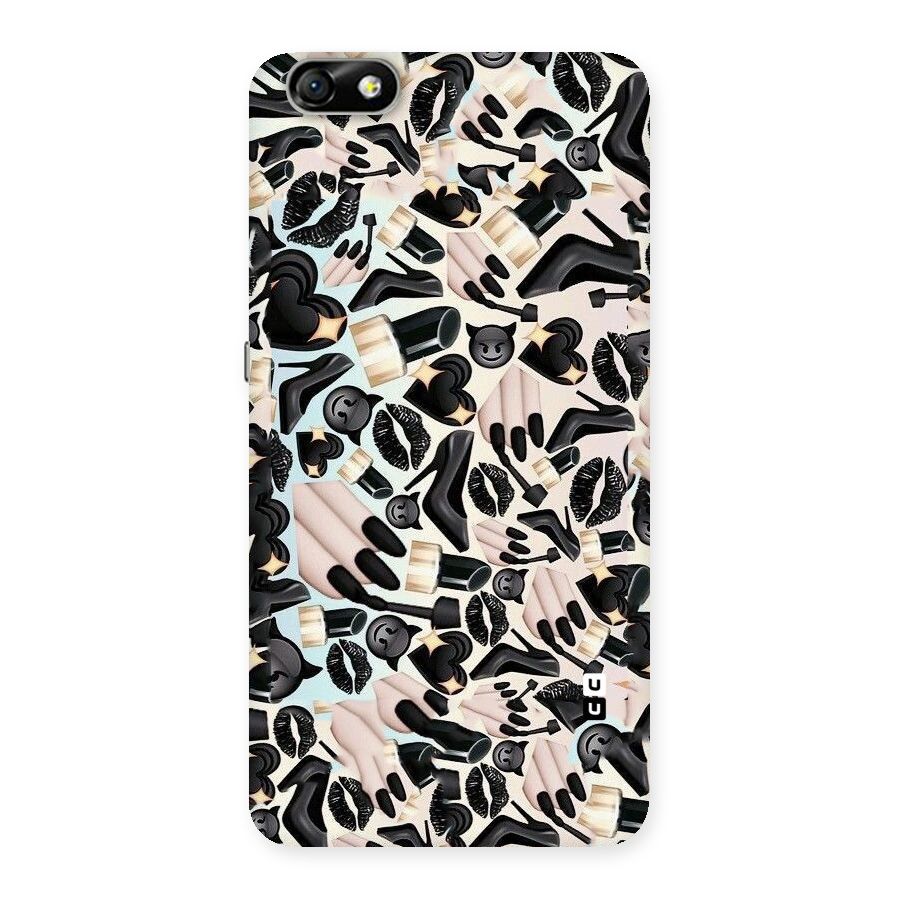 All Black Love Back Case for Honor 4X