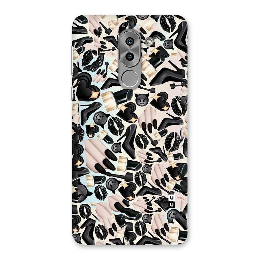 All Black Love Back Case for Honor 6X