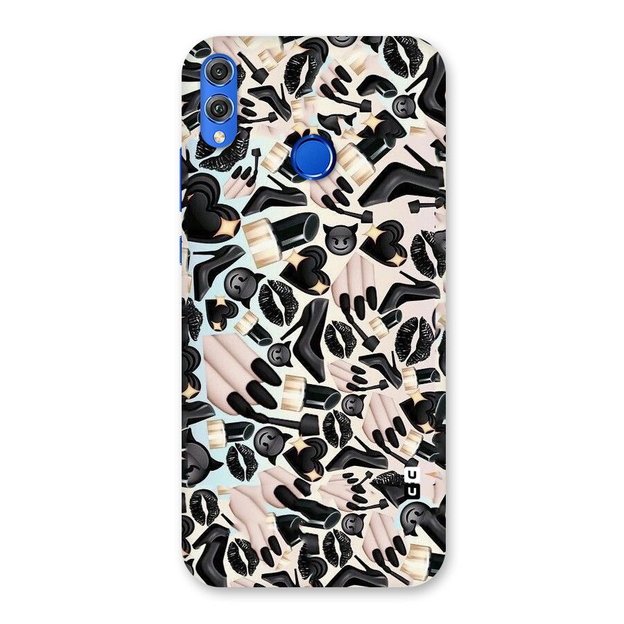 All Black Love Back Case for Honor 8X