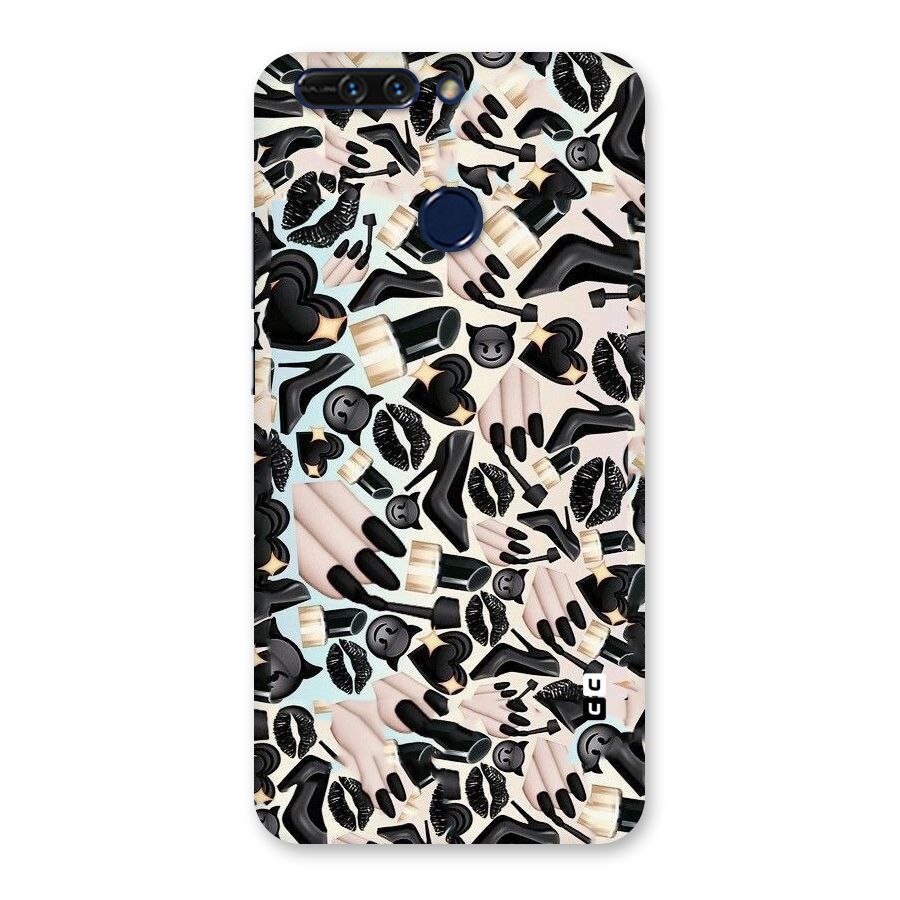 All Black Love Back Case for Honor 8 Pro