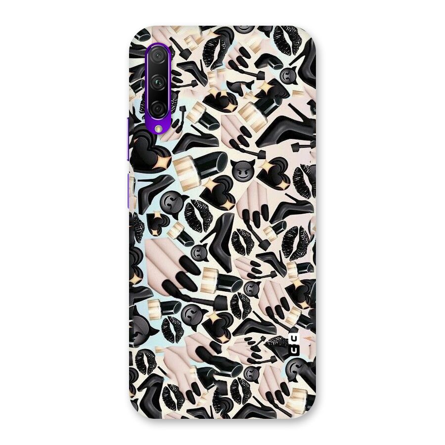 All Black Love Back Case for Honor 9X Pro