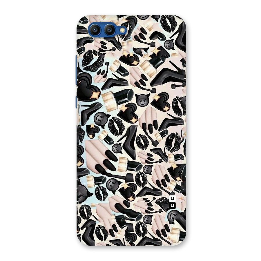 All Black Love Back Case for Honor View 10