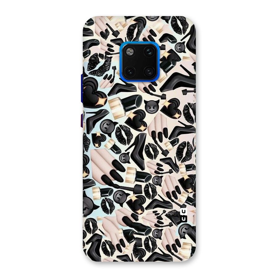 All Black Love Back Case for Huawei Mate 20 Pro