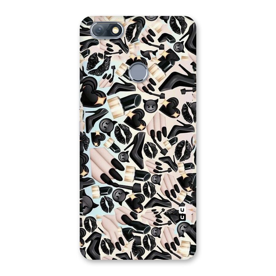 All Black Love Back Case for Infinix Note 5