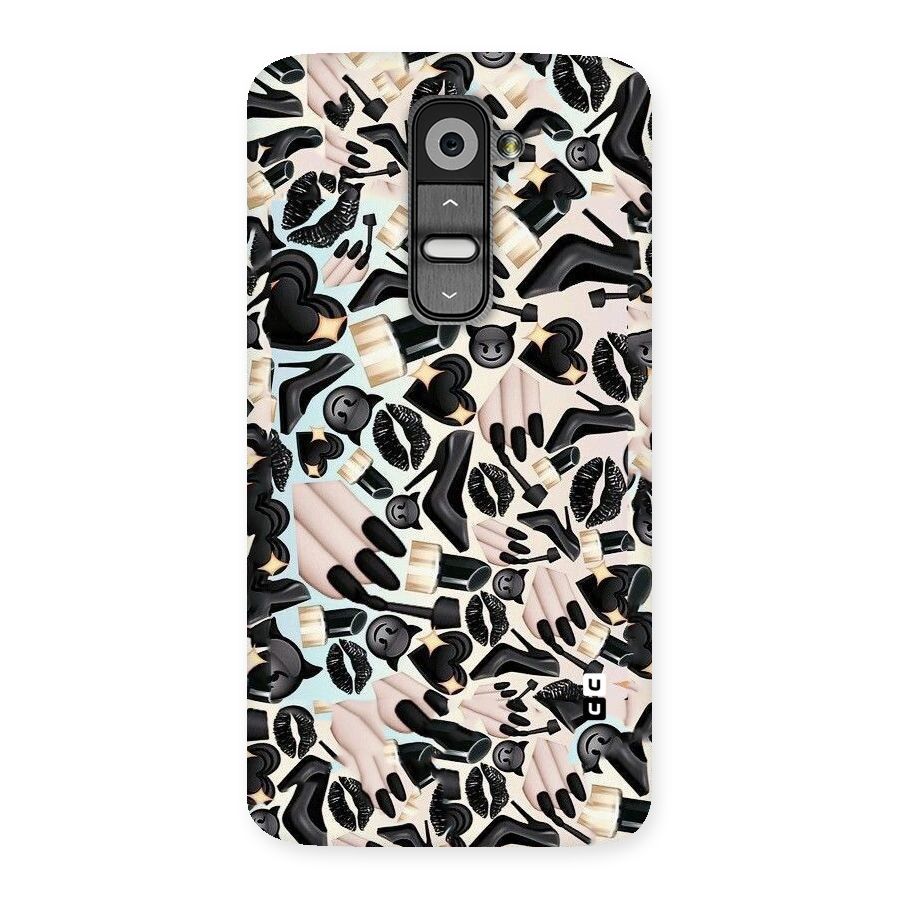 All Black Love Back Case for LG G2