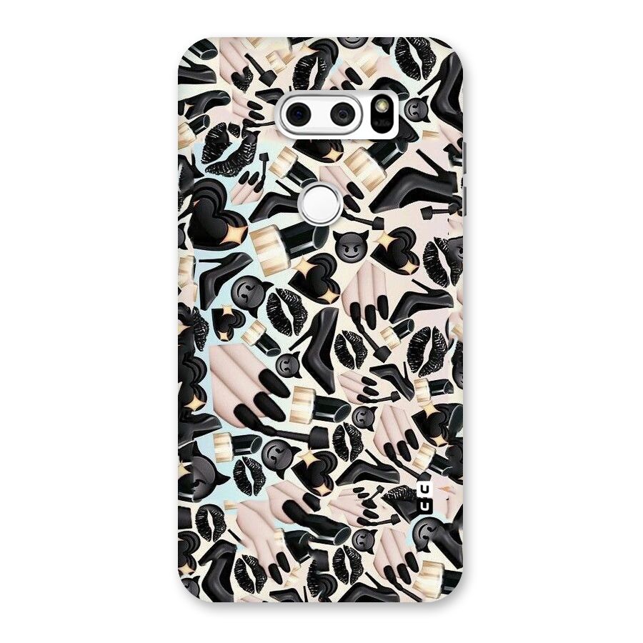 All Black Love Back Case for LG V30