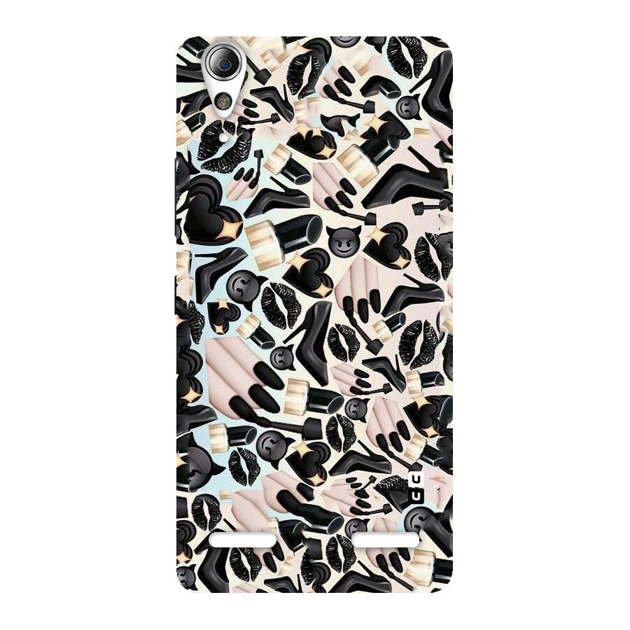 All Black Love Back Case for Lenovo A6000