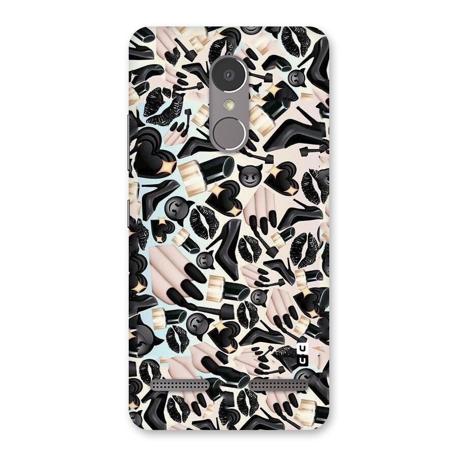 All Black Love Back Case for Lenovo K6