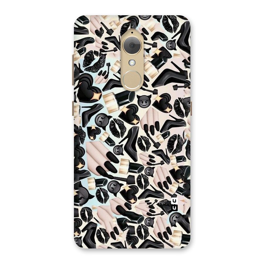 All Black Love Back Case for Lenovo K8