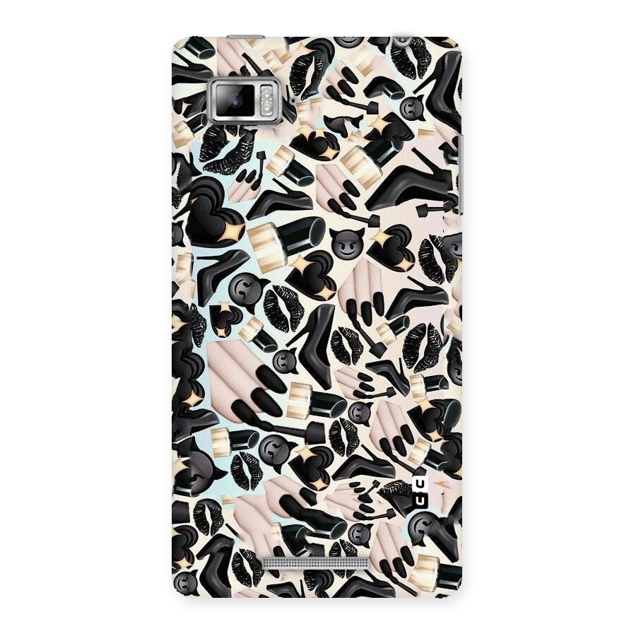 All Black Love Back Case for Lenovo Vibe Z K910