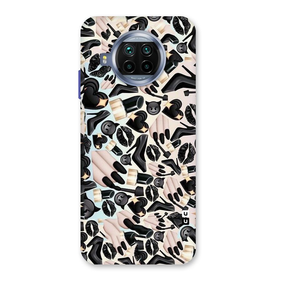 All Black Love Back Case for Mi 10i