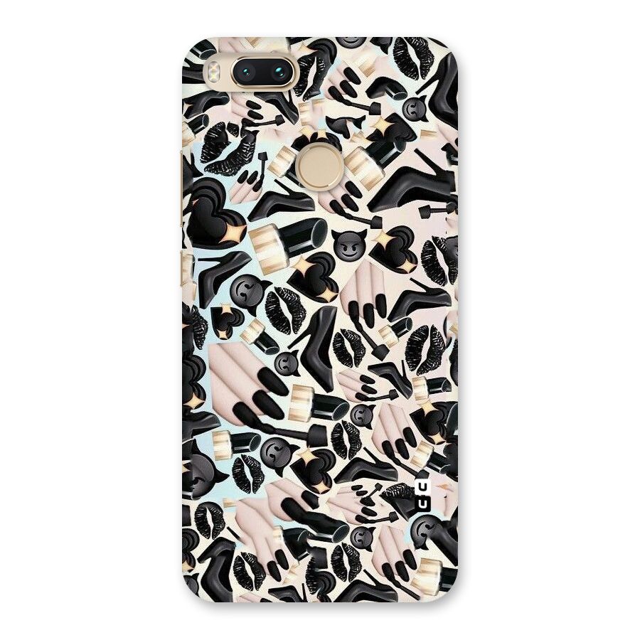 All Black Love Back Case for Mi A1