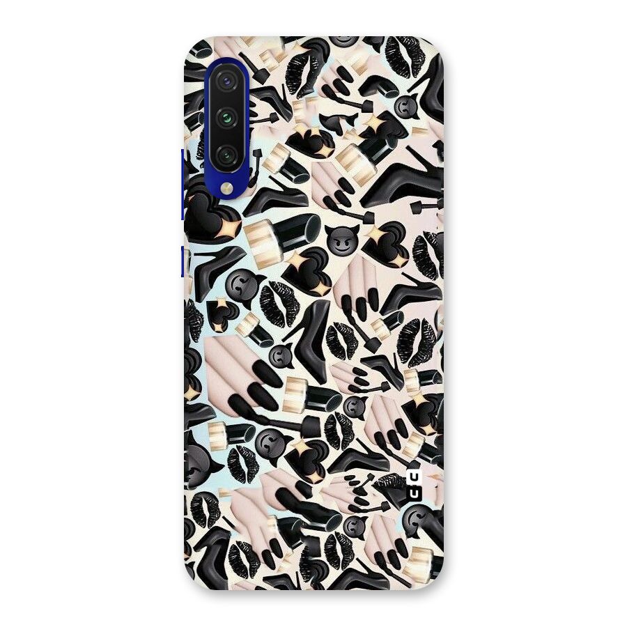 All Black Love Back Case for Mi A3