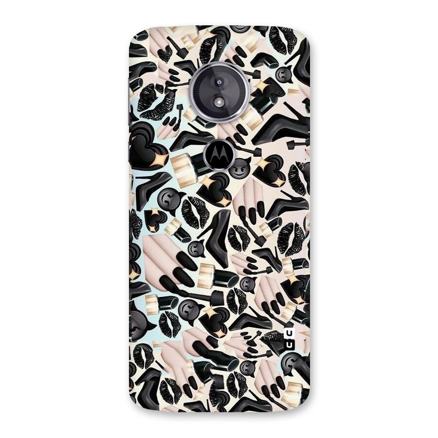 All Black Love Back Case for Moto E5