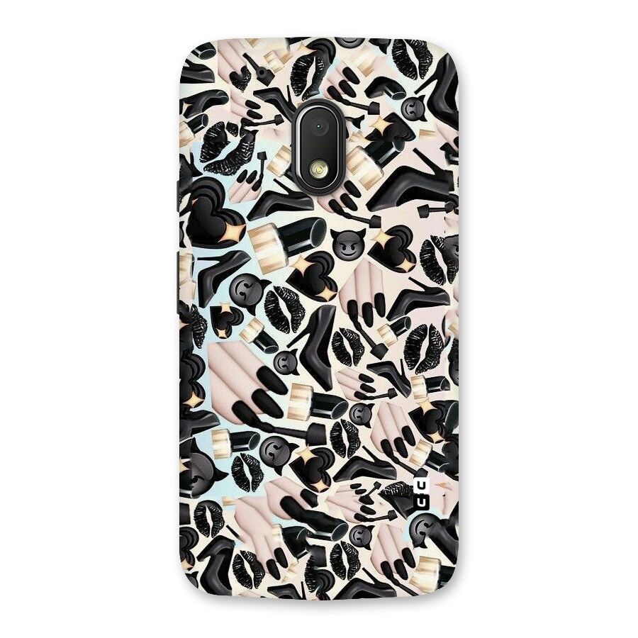All Black Love Back Case for Moto G4 Play