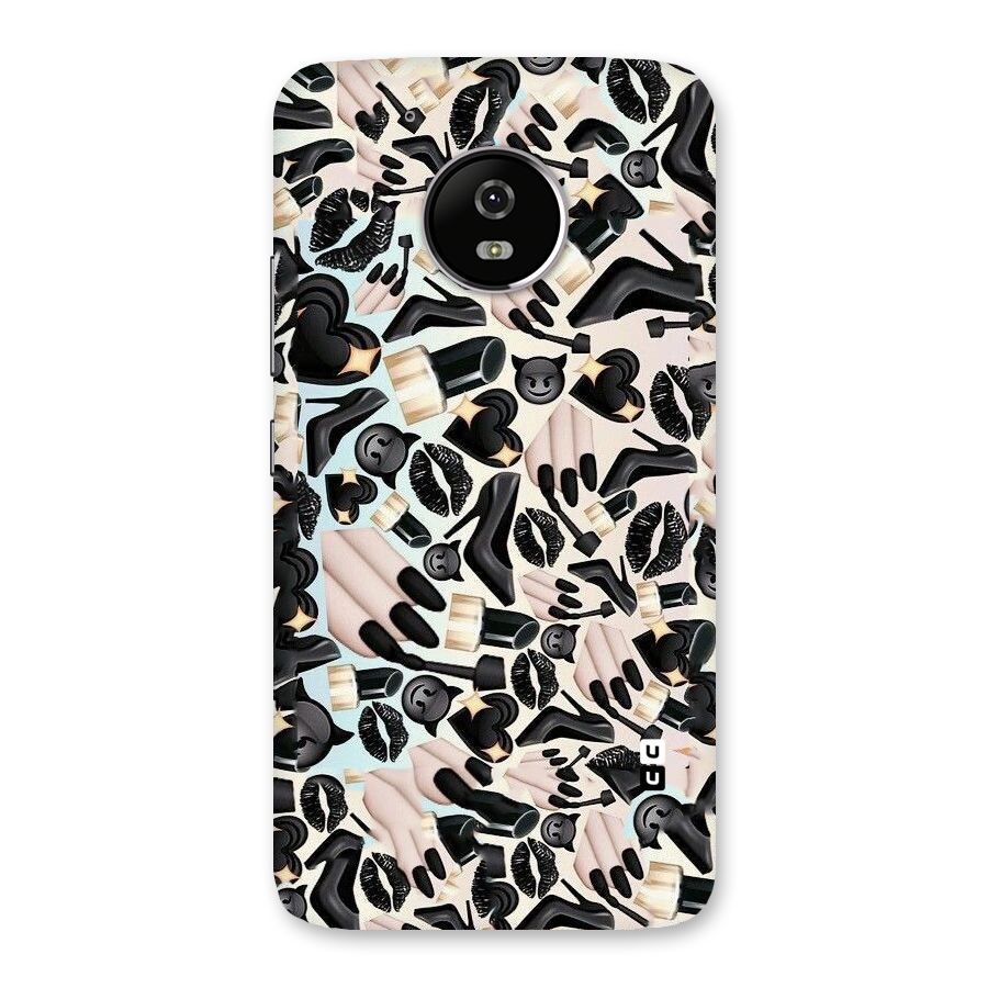 All Black Love Back Case for Moto G5