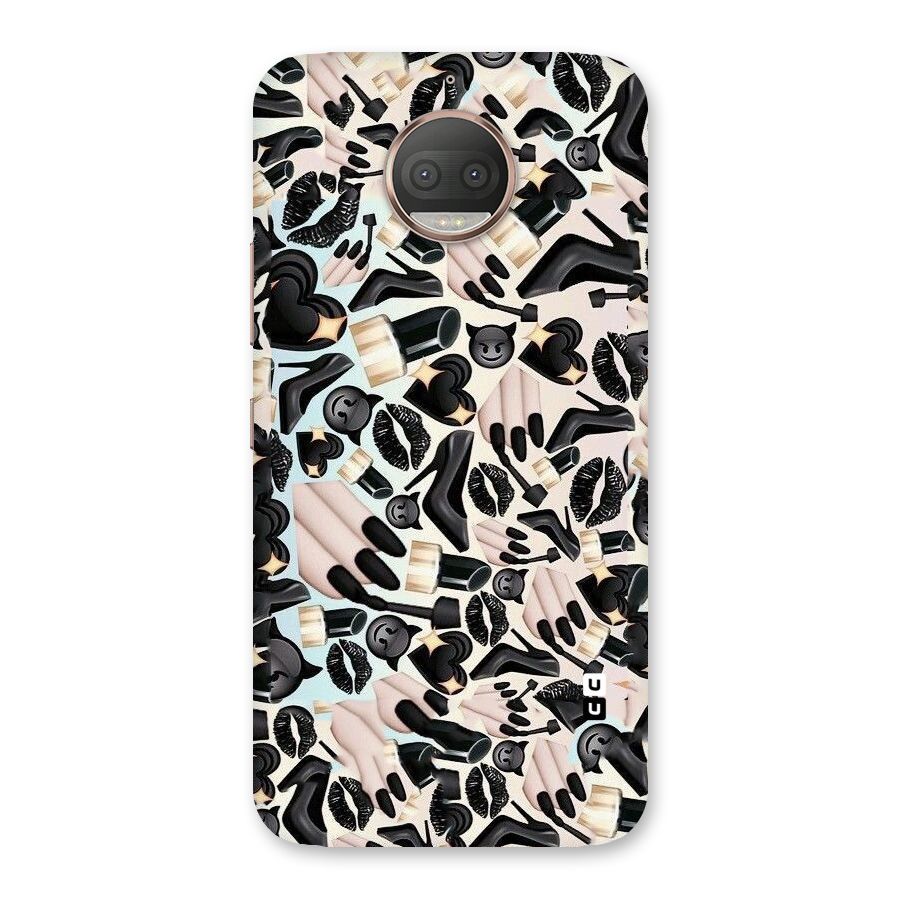 All Black Love Back Case for Moto G5s Plus