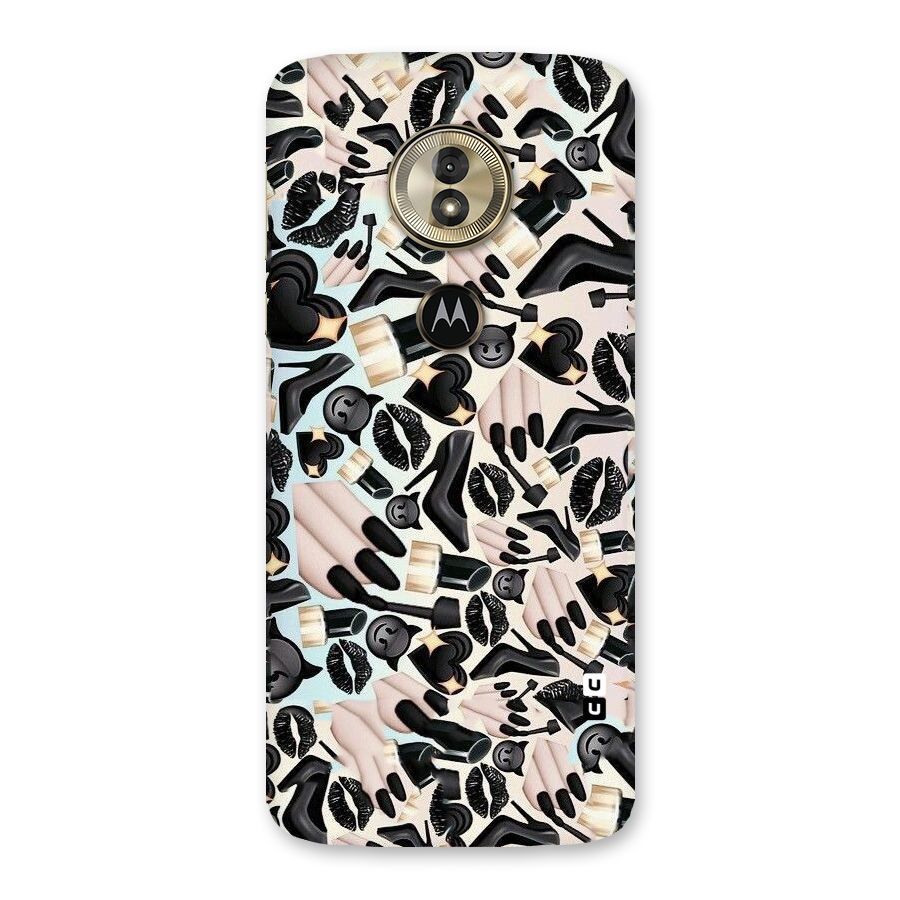 All Black Love Back Case for Moto G6 Play