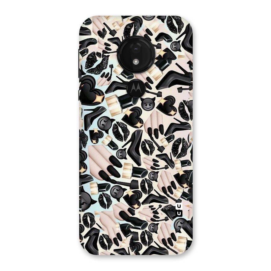 All Black Love Back Case for Moto G7 Power