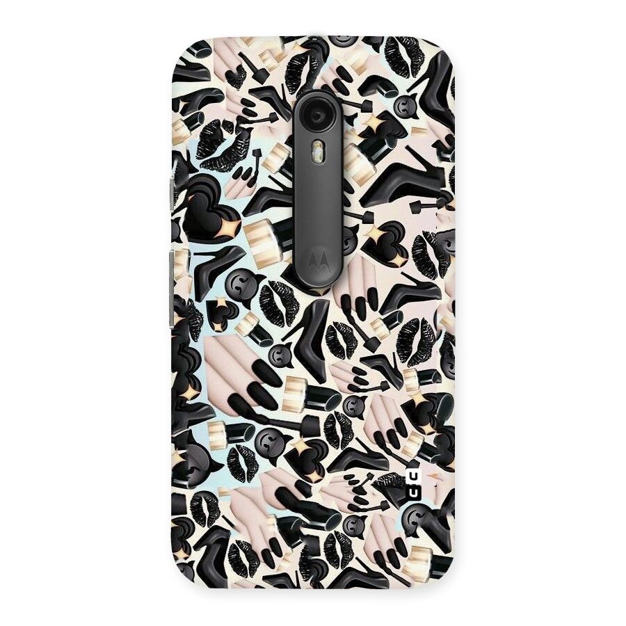 All Black Love Back Case for Moto G Turbo