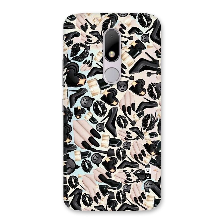 All Black Love Back Case for Moto M