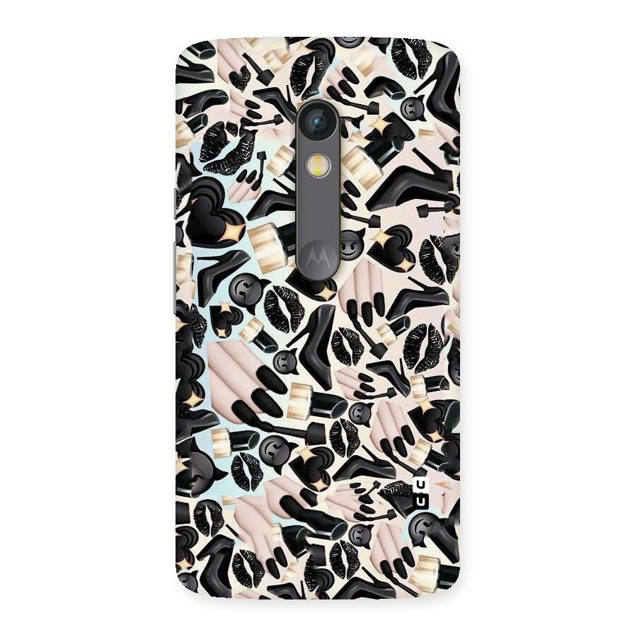All Black Love Back Case for Moto X Play