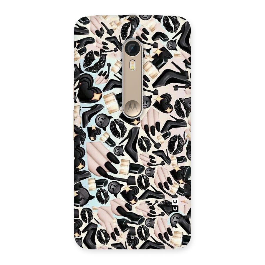 All Black Love Back Case for Motorola Moto X Style