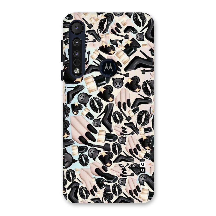 All Black Love Back Case for Motorola One Macro
