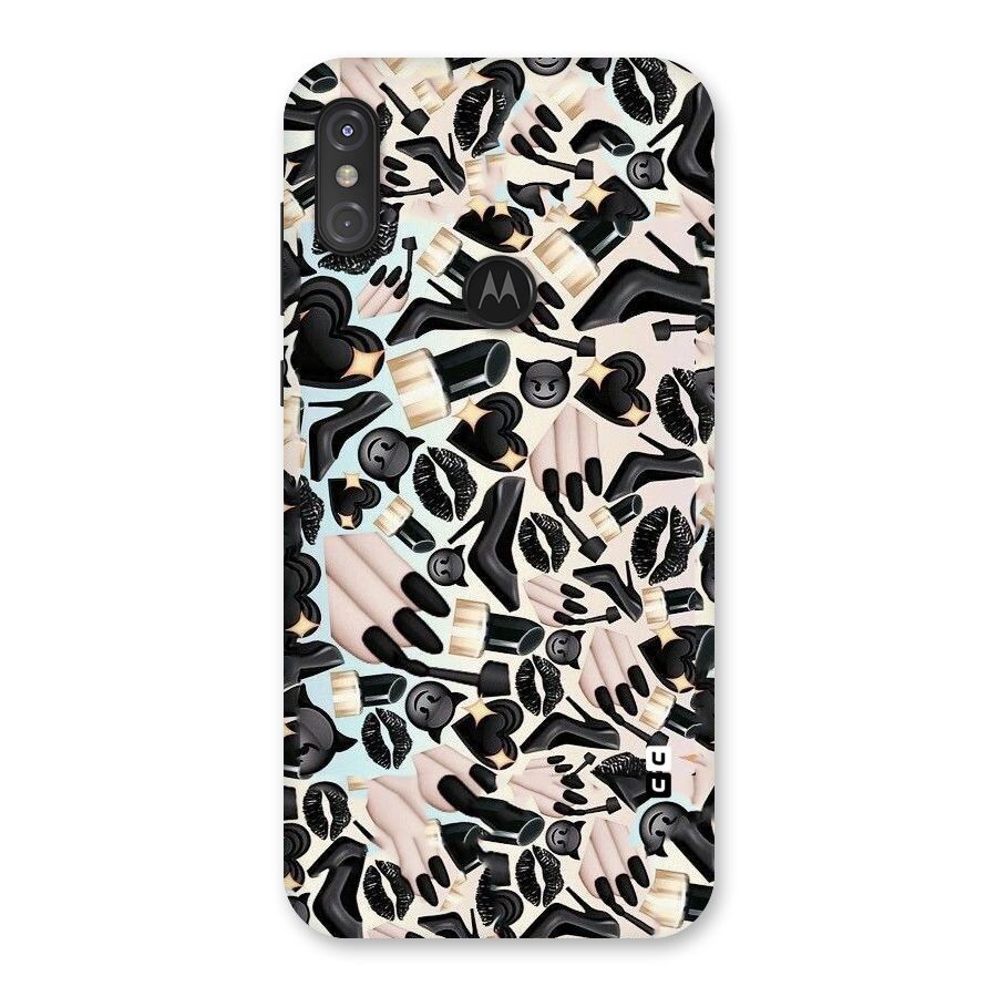 All Black Love Back Case for Motorola One Power