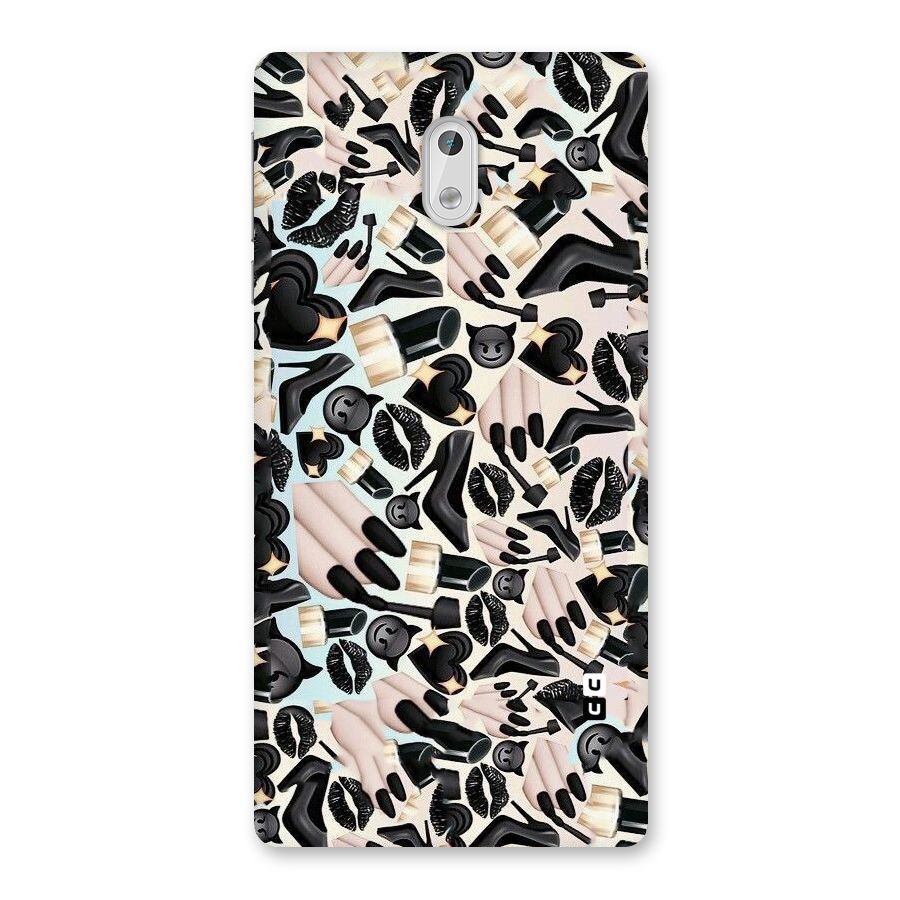 All Black Love Back Case for Nokia 3