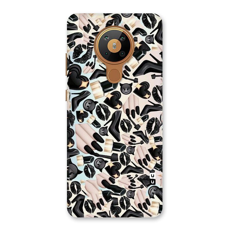 All Black Love Back Case for Nokia 5.3