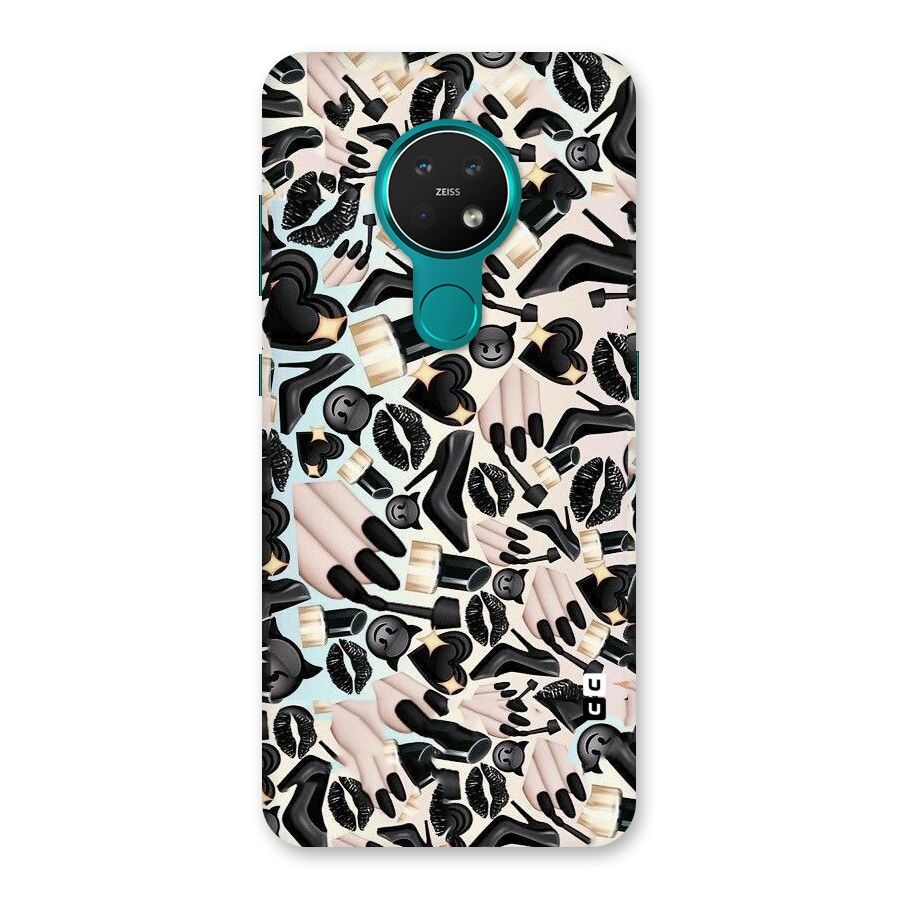 All Black Love Back Case for Nokia 7.2