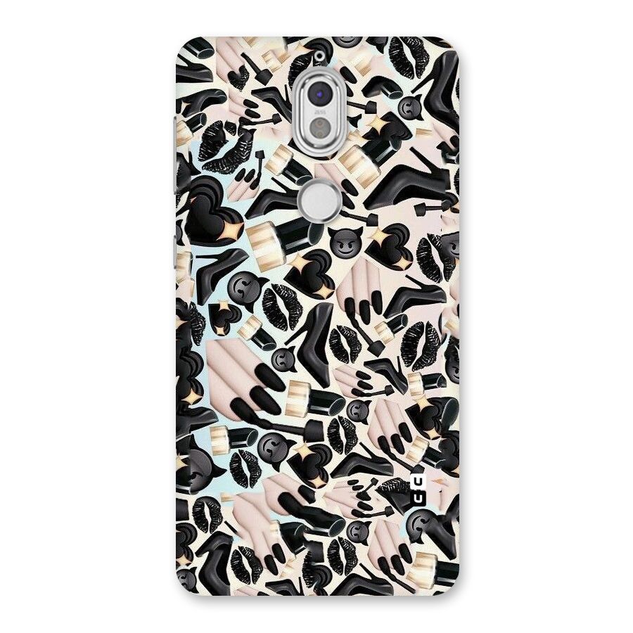All Black Love Back Case for Nokia 7