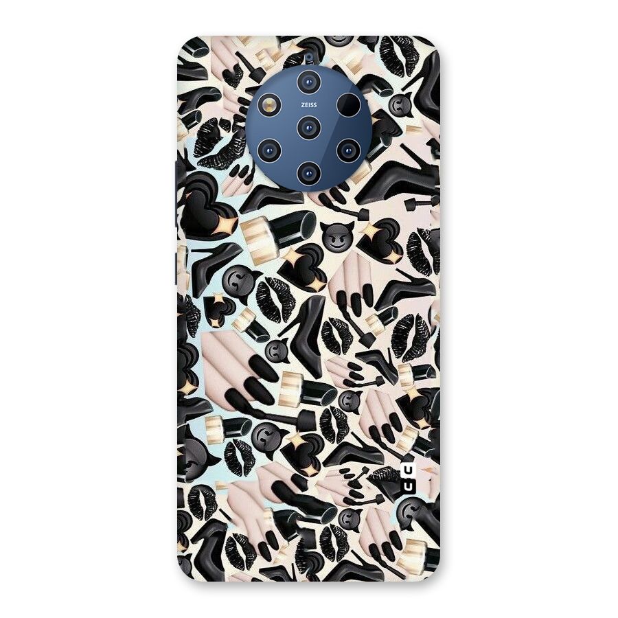 All Black Love Back Case for Nokia 9 PureView