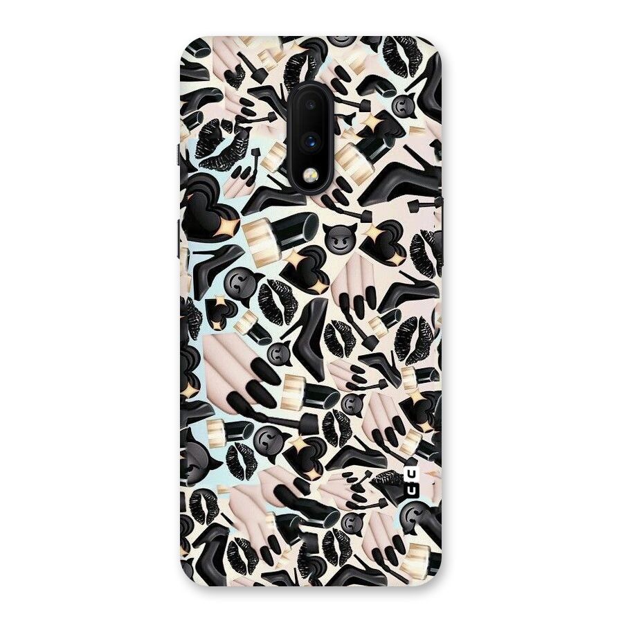 All Black Love Back Case for OnePlus 7
