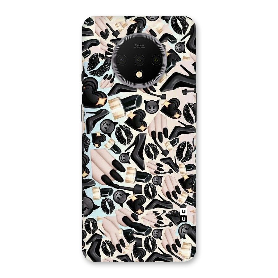 All Black Love Back Case for OnePlus 7T