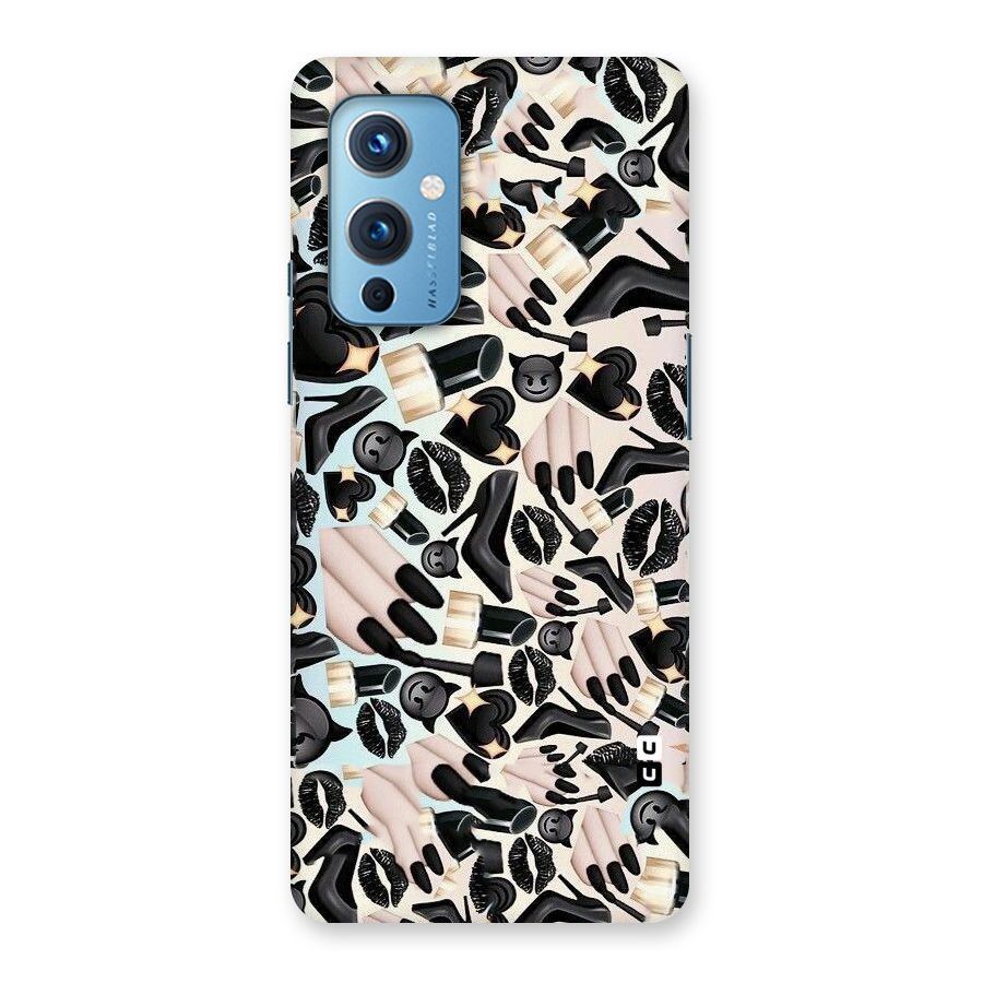 All Black Love Back Case for OnePlus 9
