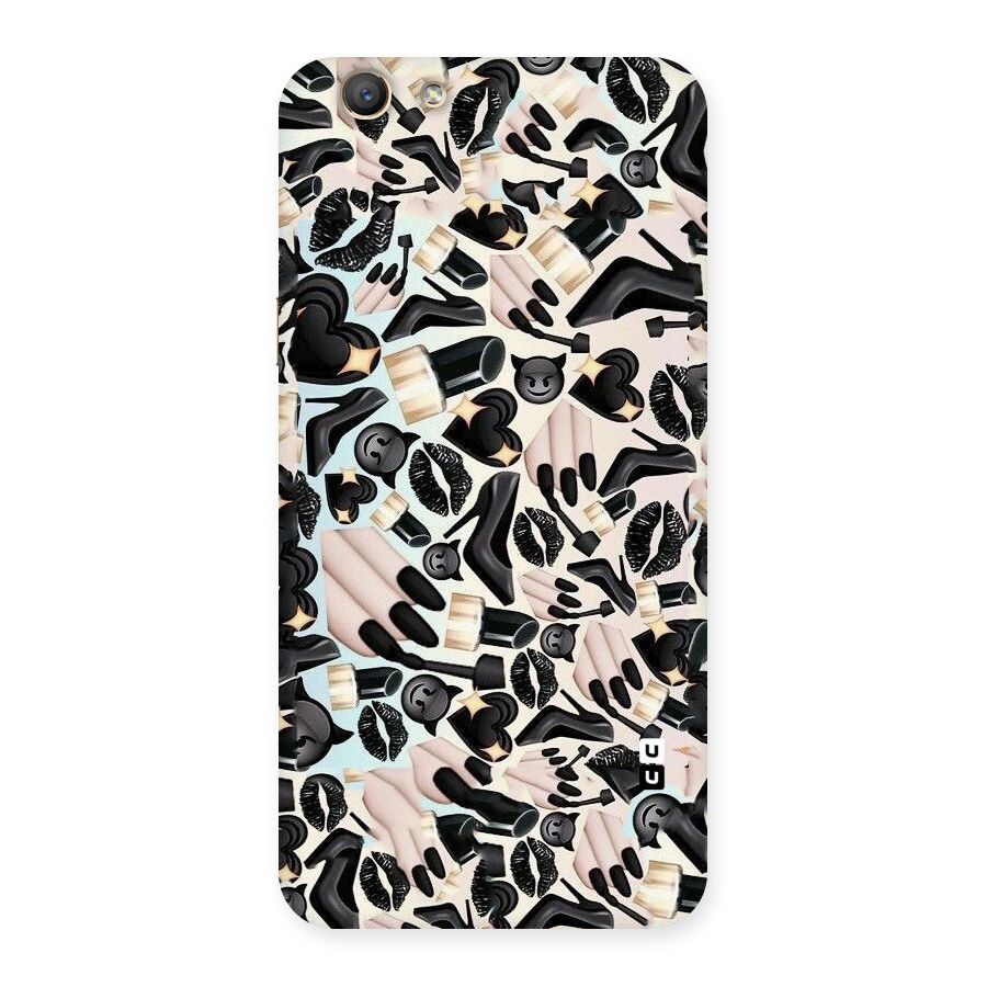 All Black Love Back Case for Oppo A59