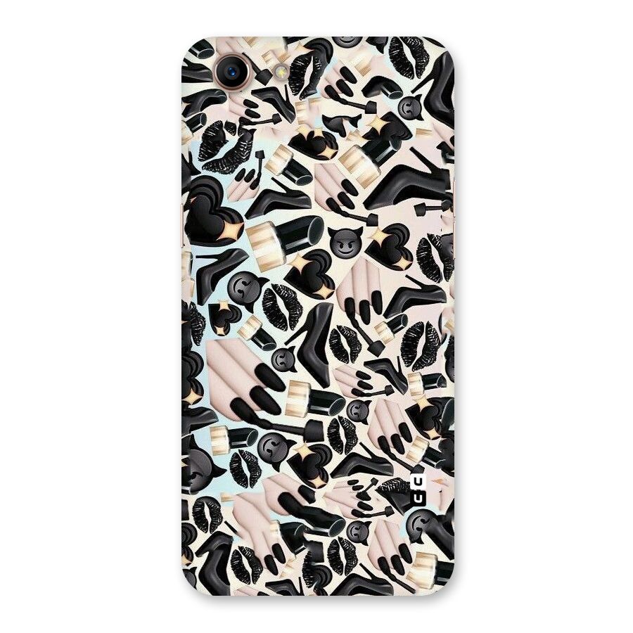 All Black Love Back Case for Oppo A83 (2018)