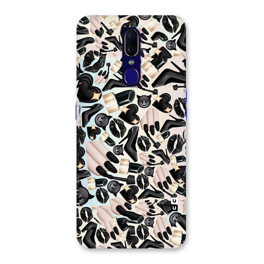 All Black Love Back Case for Oppo A9