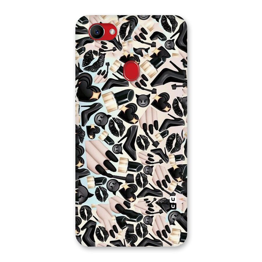 All Black Love Back Case for Oppo F7